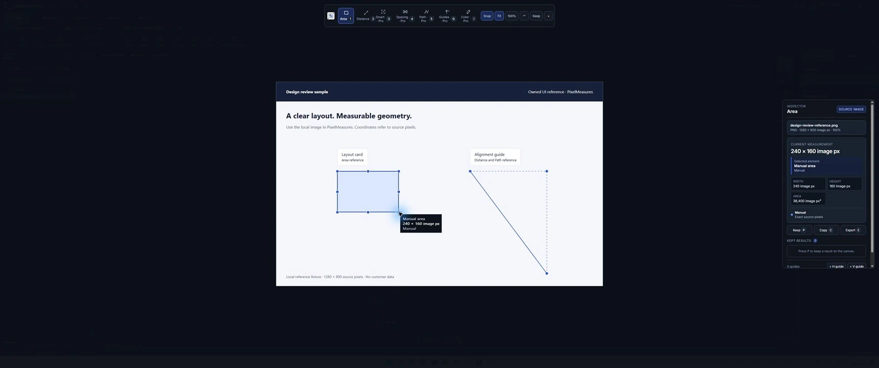 PixelMeasures Windows application