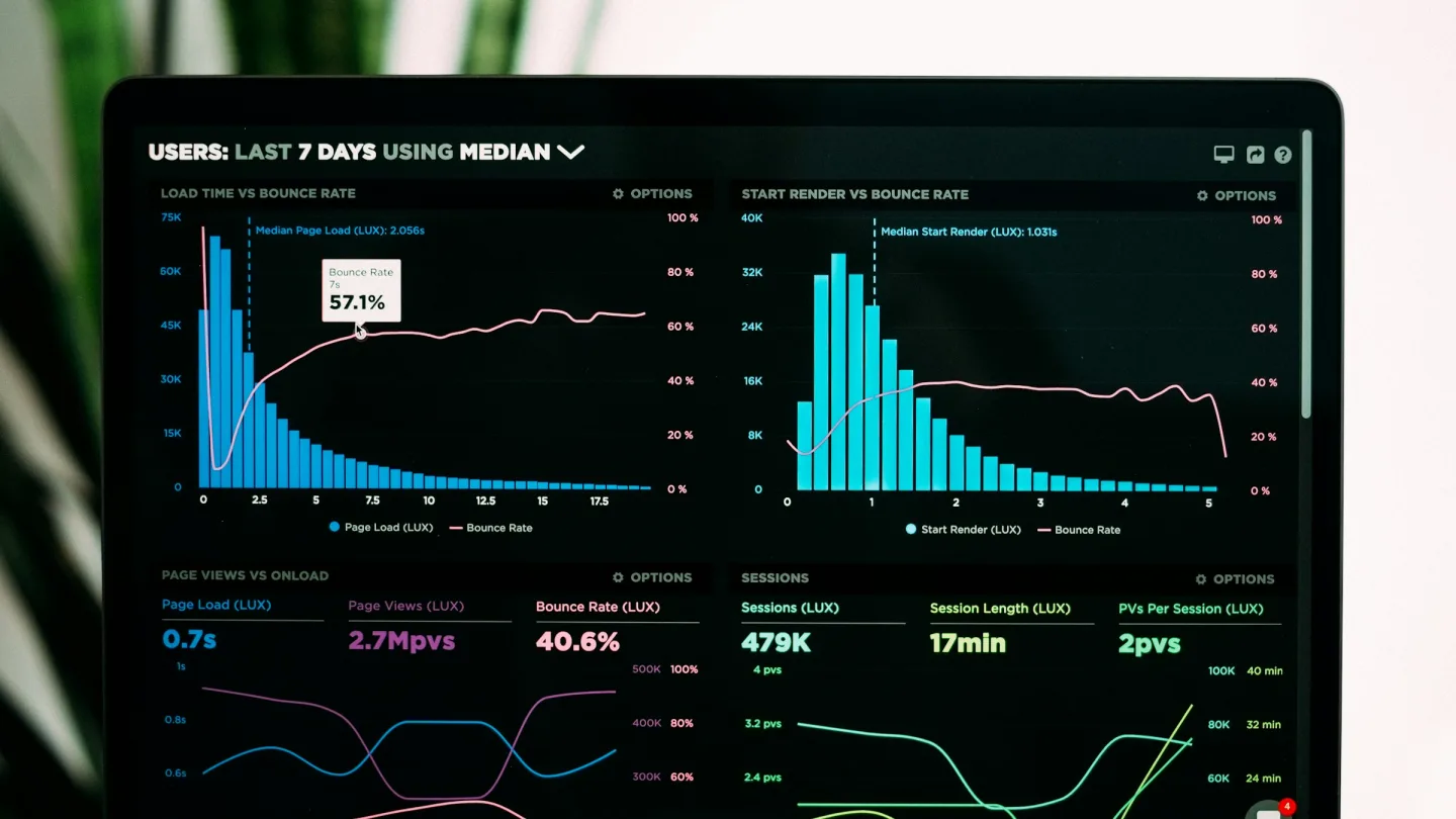 Analytics dashboard interface preview